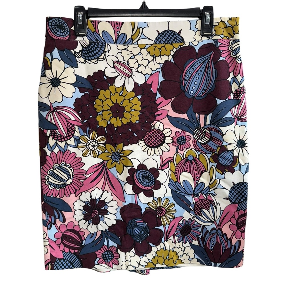 Ann Taylor Factory Multicolor Floral Skirt Size 12